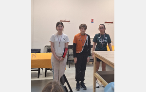 Podium avec Lucie en argent